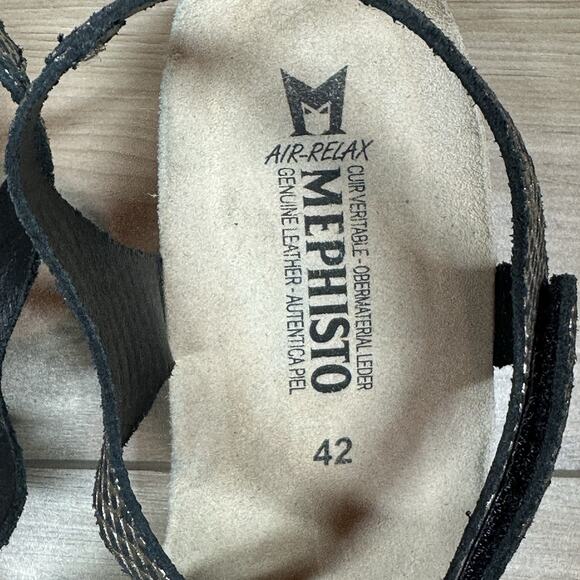 Mephisto‎ shoes 42 Strappy Wedge Sandals Comfortable - Picture 2 of 8